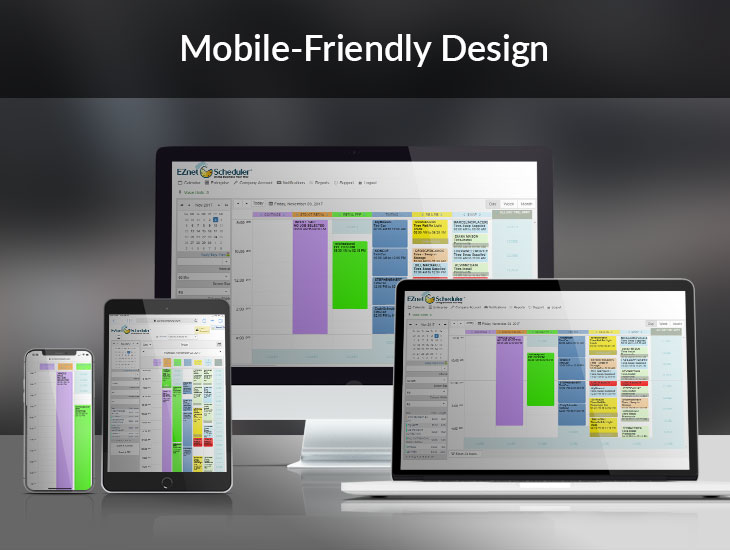 screenshot of EZnet Scheduler